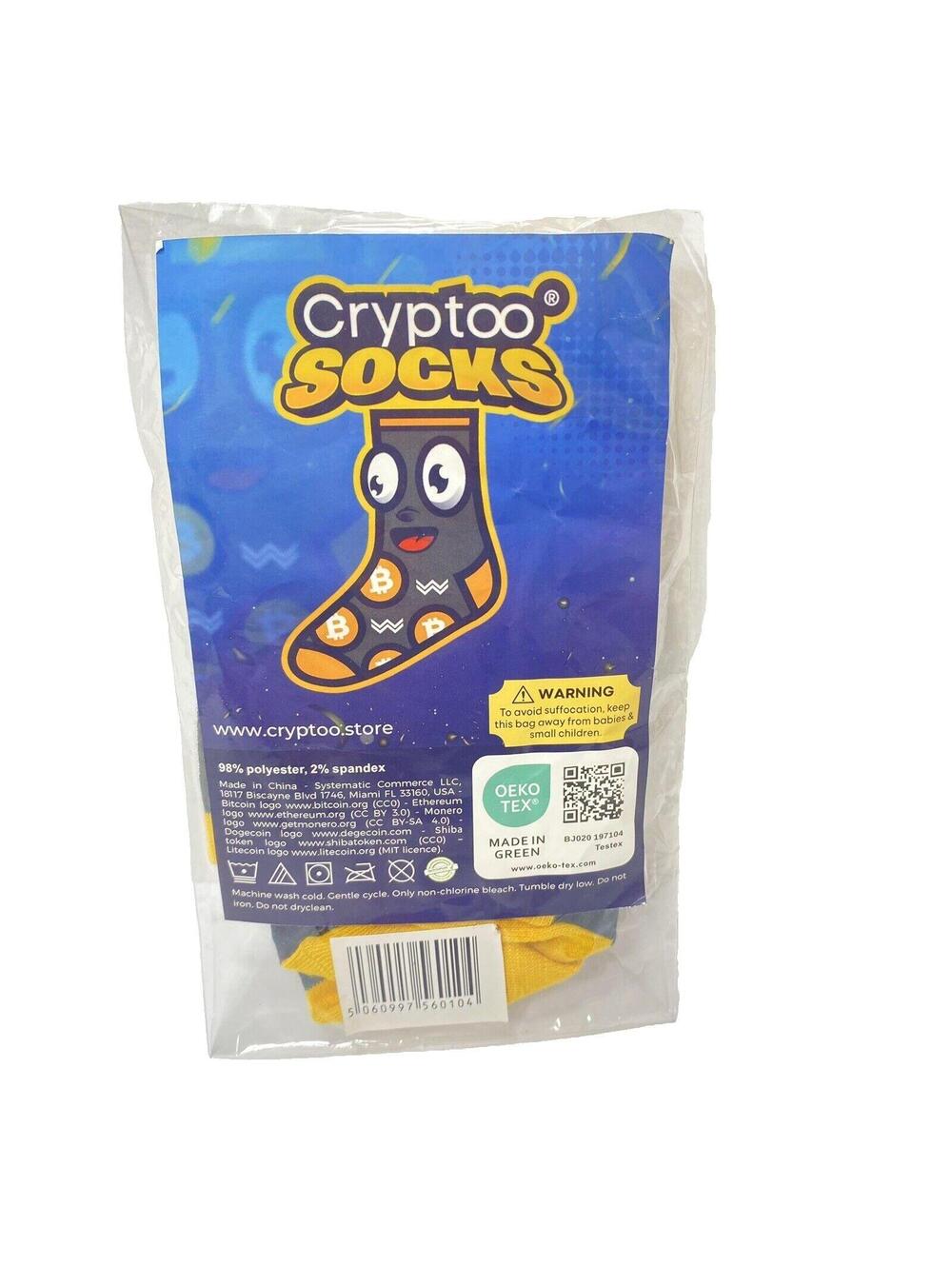 Cryptoo Socks Shiba inu  Men's Socks Dog pattern Fun Theme Socks - Brand New